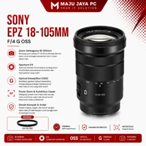 LENSA SONY E PZ 18-105mm F/4 G OSS BARU ORIGINAL